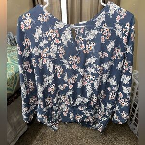Sienna Sky Floral Blouse Size Medium